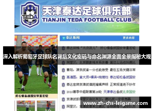 深入解析葡萄牙足球队名背后文化密码与命名渊源全面全景揭秘大观